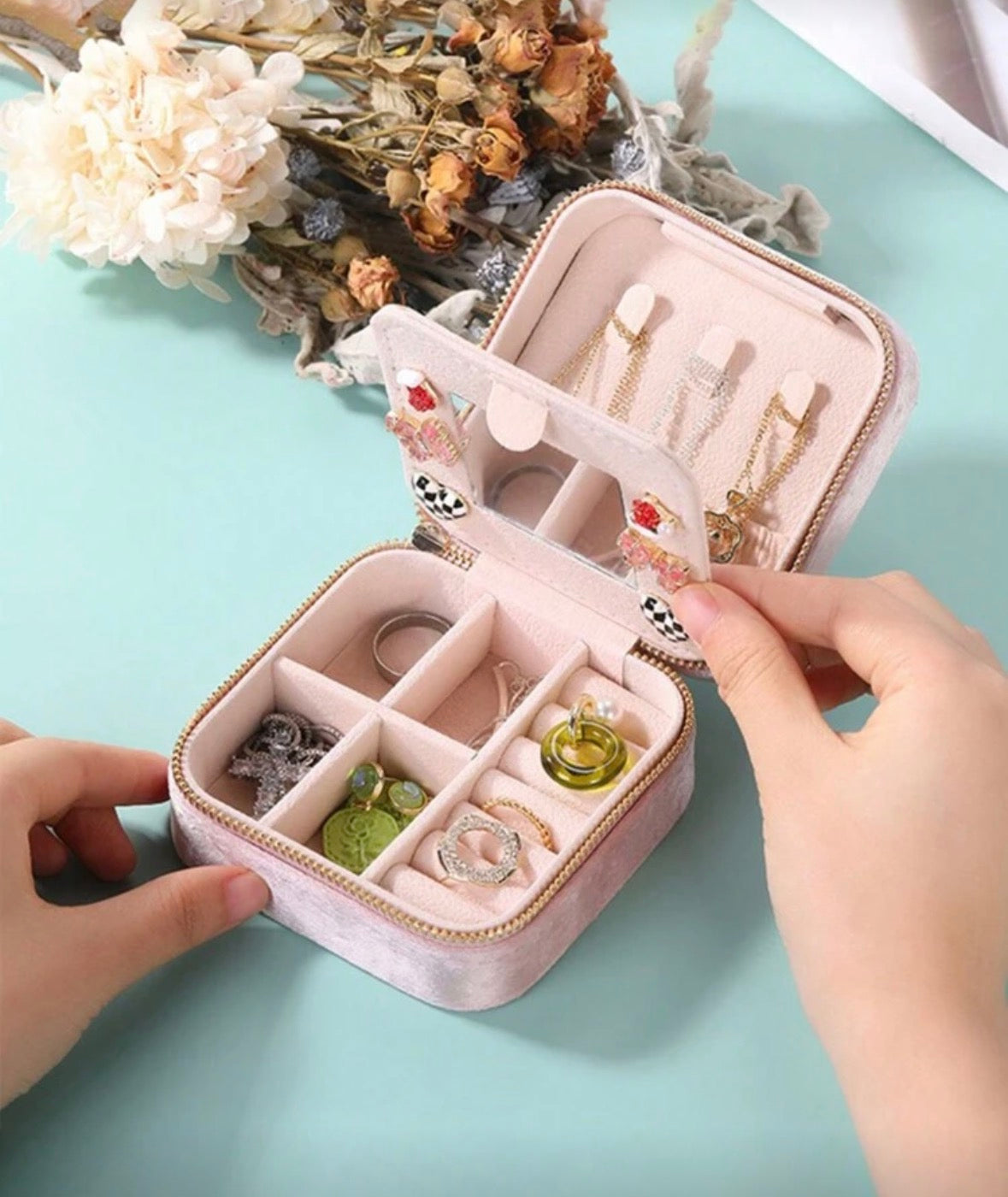 Lux Velvet Jewellery Box