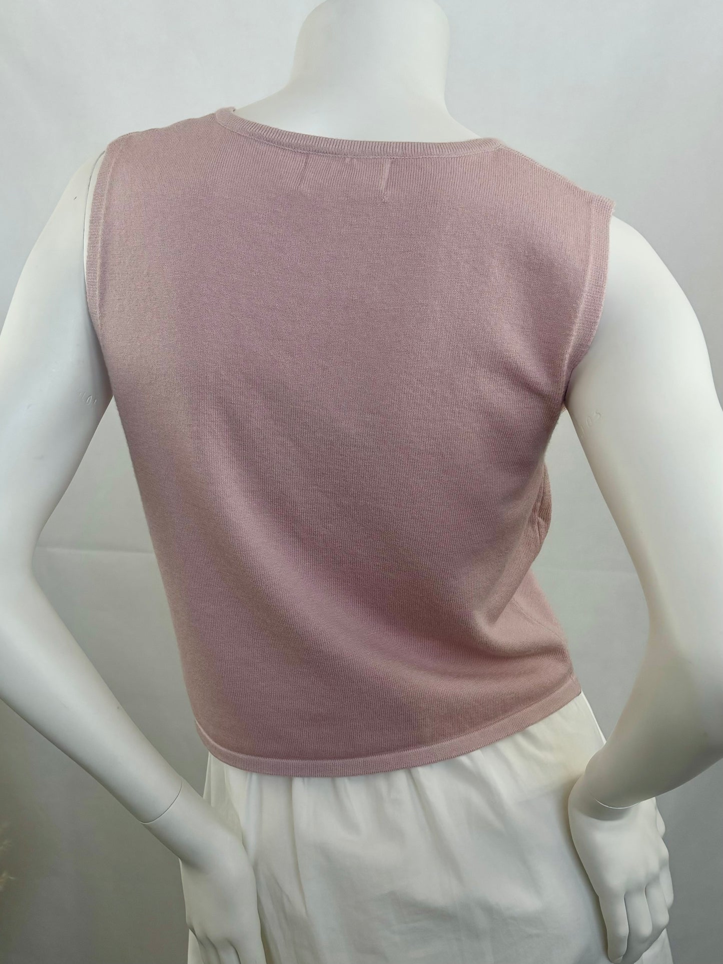 Opal Knit Gilet ~ Blush