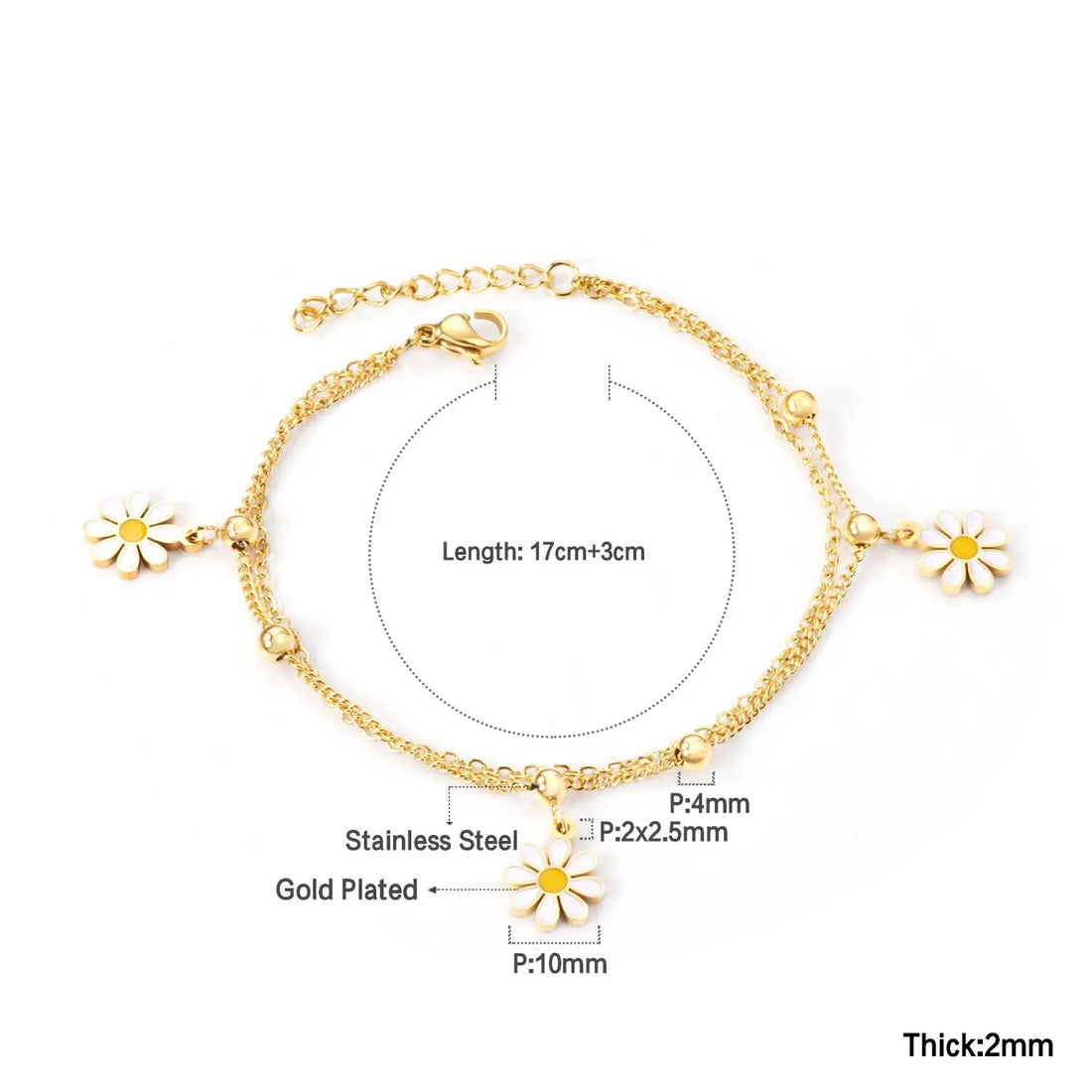 Daylight Daisy Bracelet ~ Waterproof