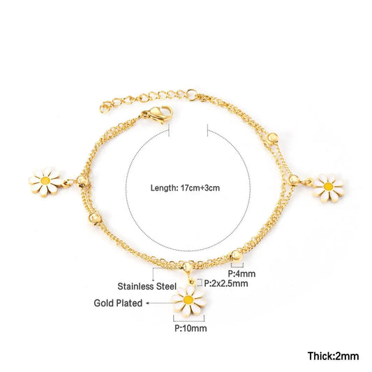 Daylight Daisy Bracelet ~ Waterproof