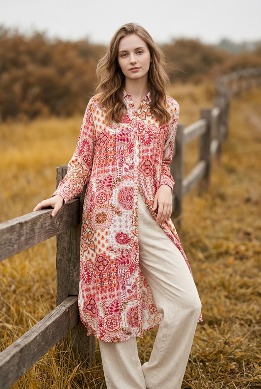Moroccan Mornings Shirt Dress