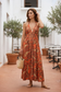 Coral Rose Dress