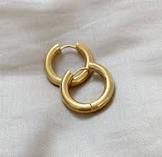 Bea Gold Stainless Steel Hoops