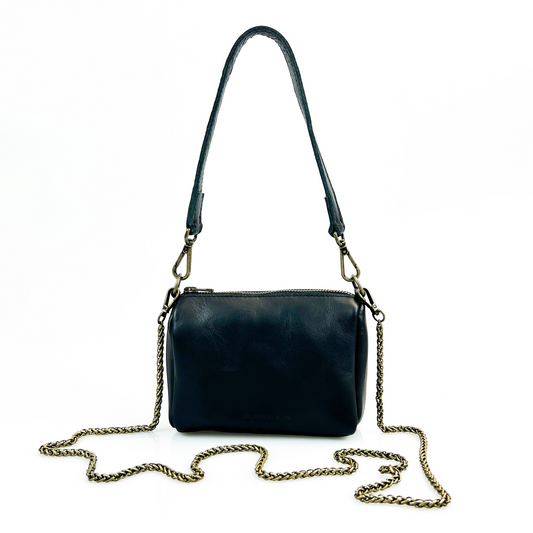 Antelo Miley Leather Micro Duffel with Chain Sling