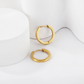 Seaglass Hoops ~ Waterproof