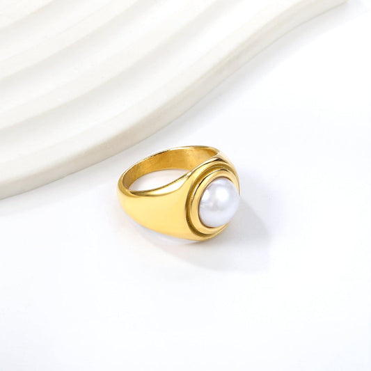Maris Pearl Ring ~ Waterproof