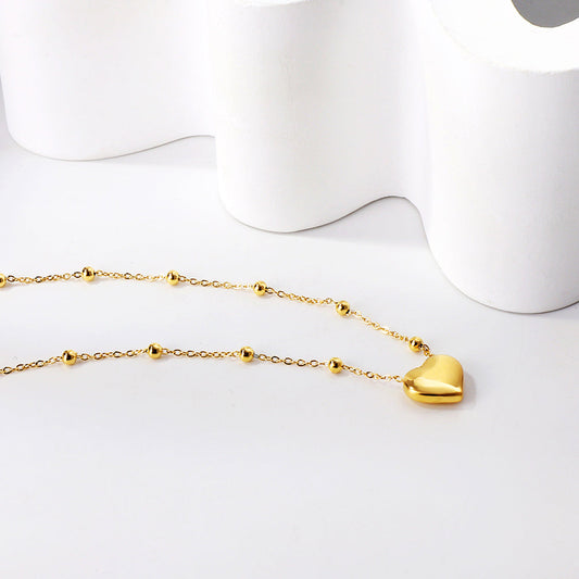 Delia Heart Necklace ~ Waterproof