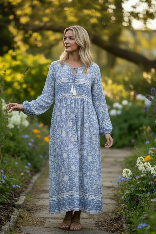 Blue Willow Dress