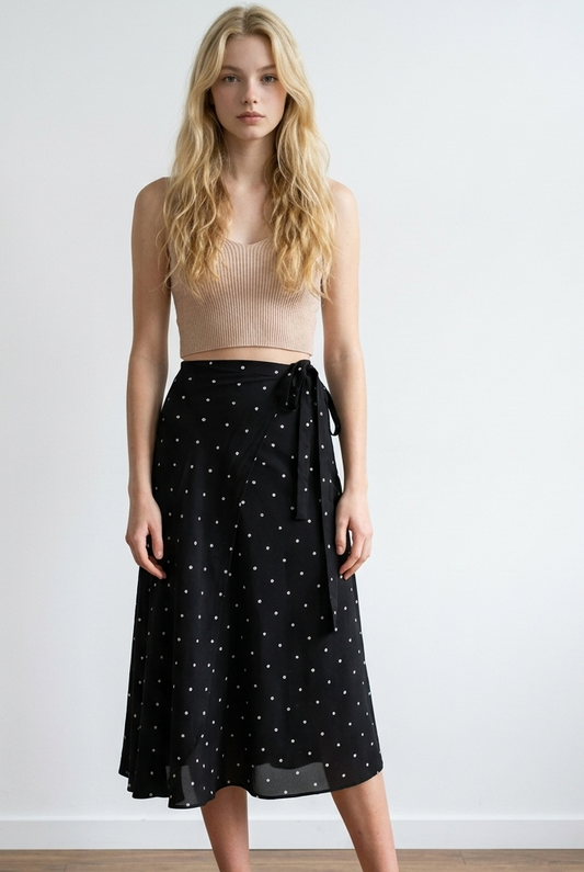 Parisian Blossom Wrap Skirt