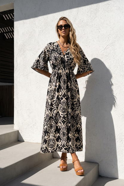 Bali Breeze Dress ~ Earthsong Print