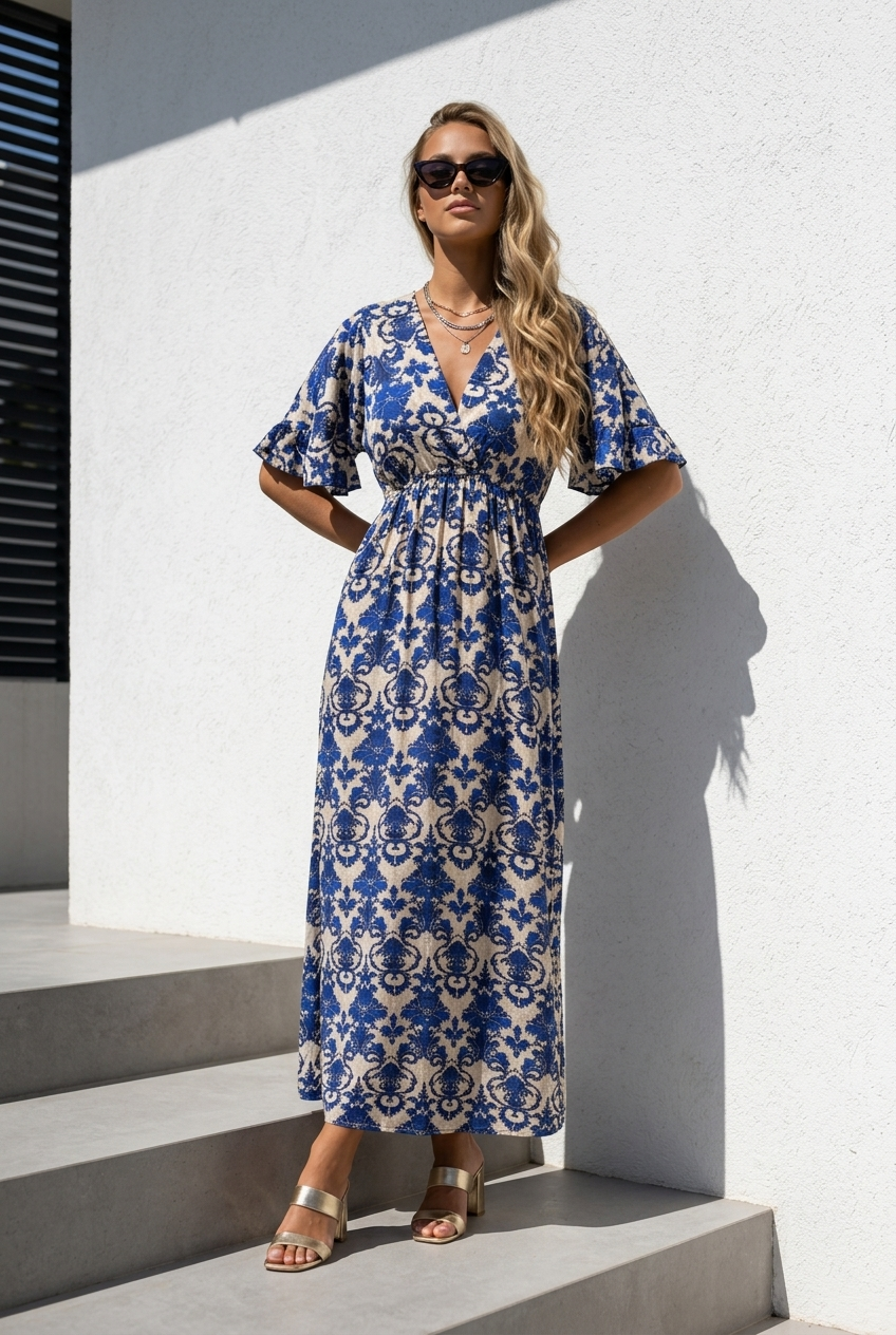 Bali Breeze Dress ~ Damask