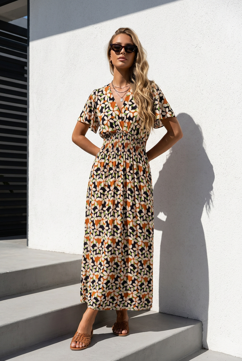 Ensley Dress ~ Island Petal