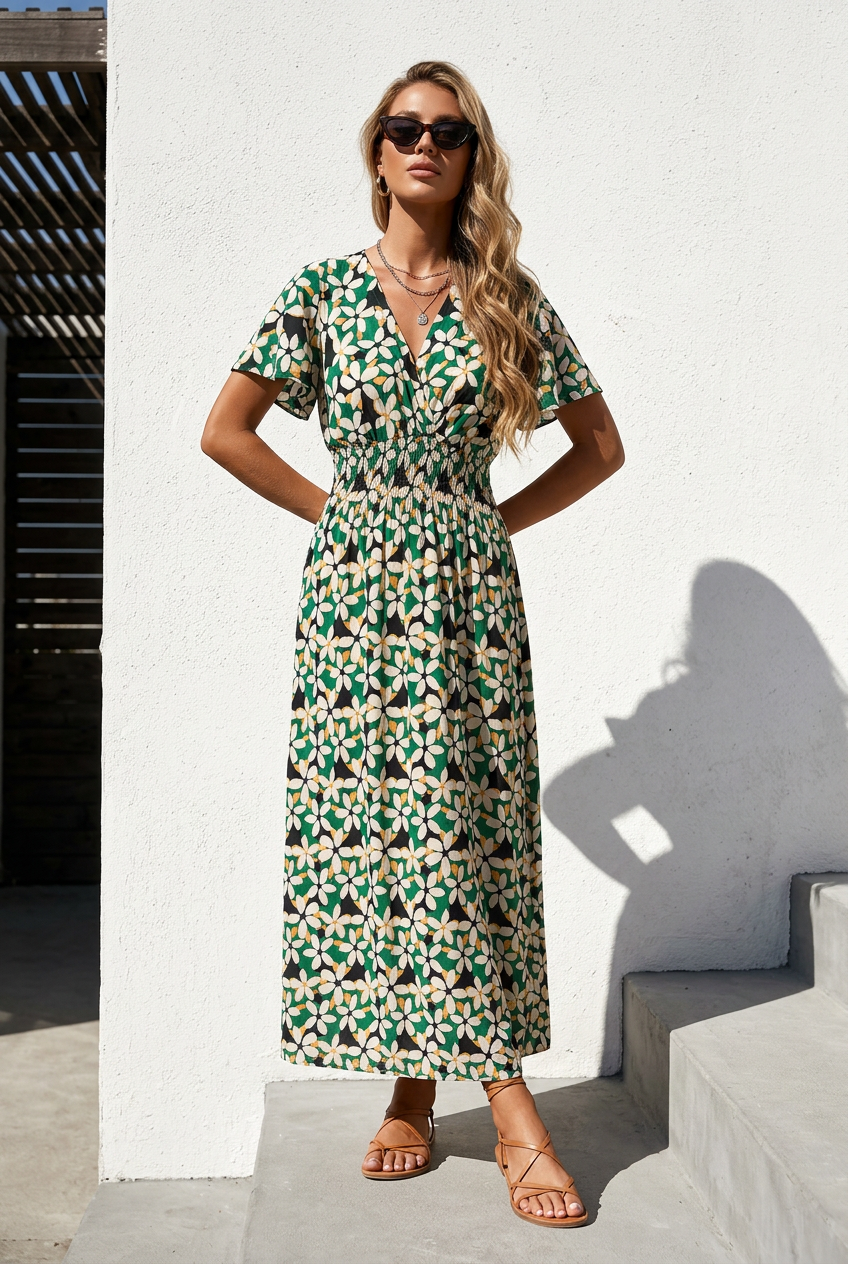Ensley Dress ~ Island Petal