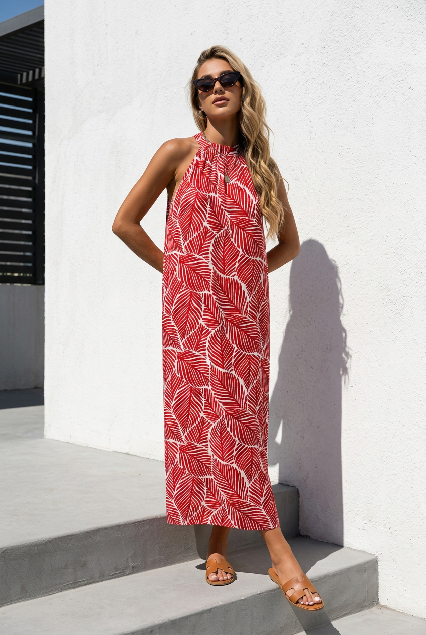 Adleigh Dress ~ Palm Pulse