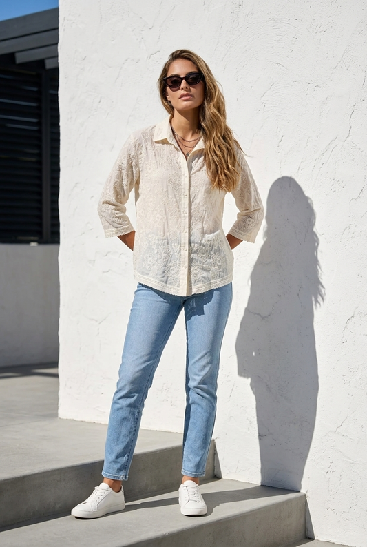 Vintage Bloom Blouse
