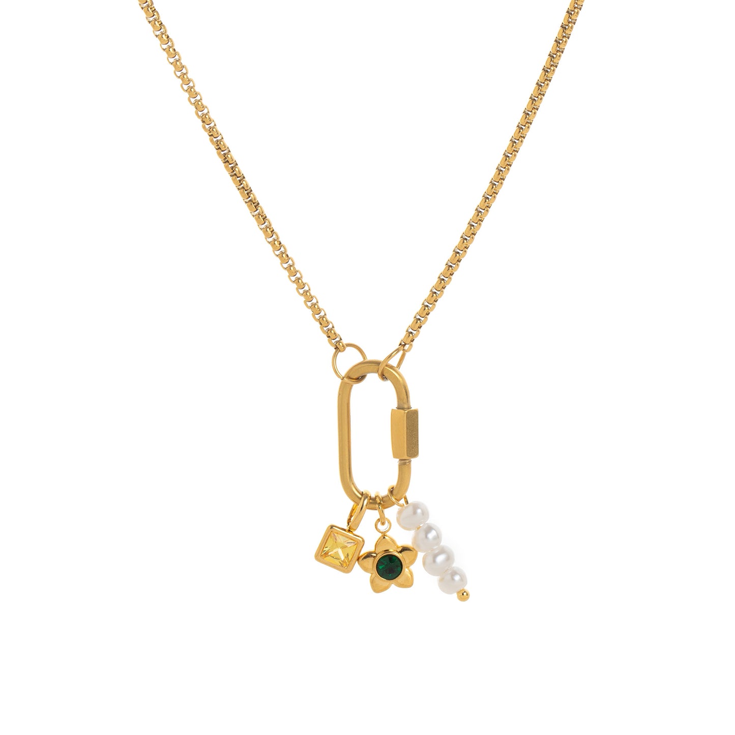 Sea Garden Charmed Necklace ~ Waterproof