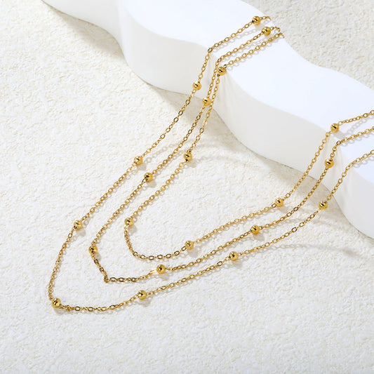 Golden Cascade Necklace ~ Waterproof