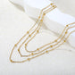 Golden Cascade Necklace ~ Waterproof