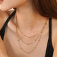 Golden Cascade Necklace ~ Waterproof