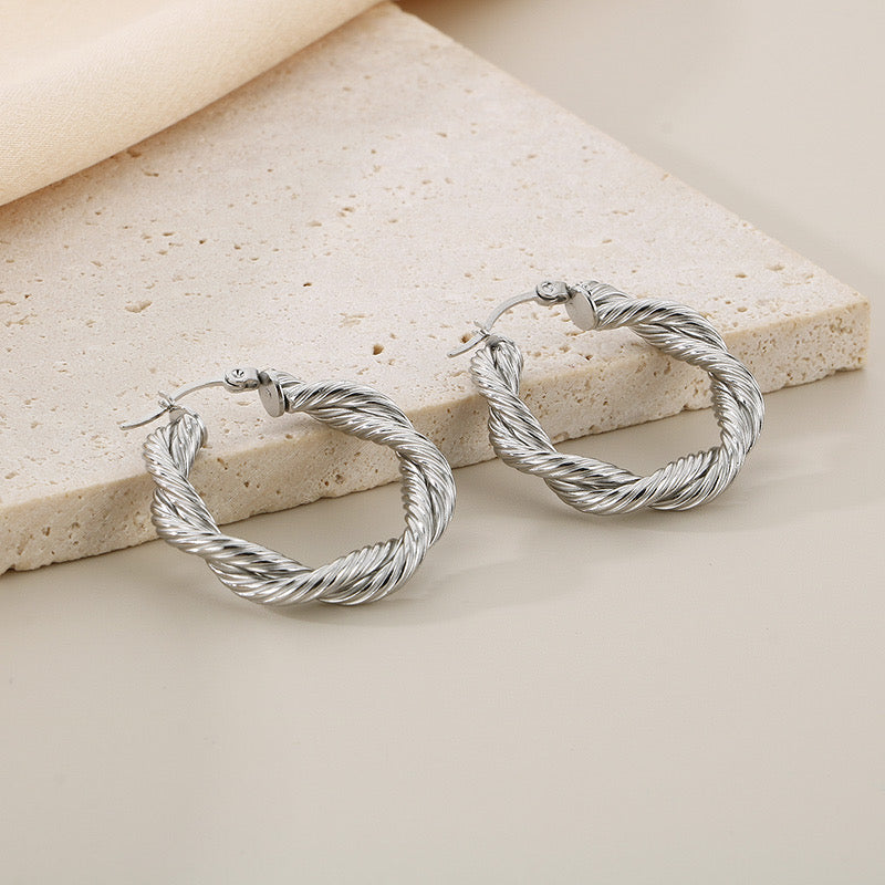 Twisted Tide Earrings ~ Waterproof
