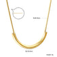 Golden Arc Necklace ~ Waterproof