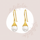 Pearly  925 Silver Dangle Earrings