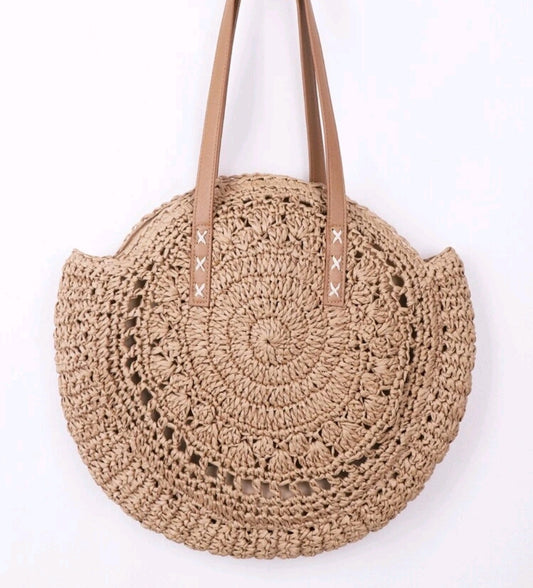 Getaway Straw Bag ~ Tan