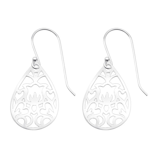 Karla 925 Silver Drop Earrings