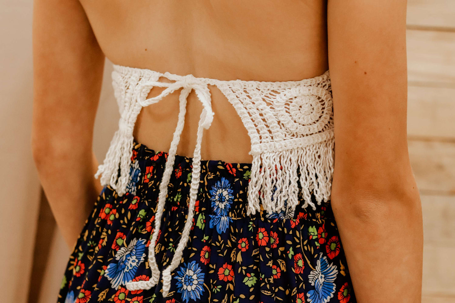 Sunny Breeze Crochet Top ~ White