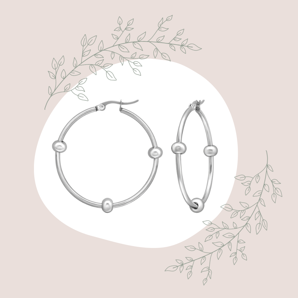 Staci Surgical Steel Hoops - 40mm