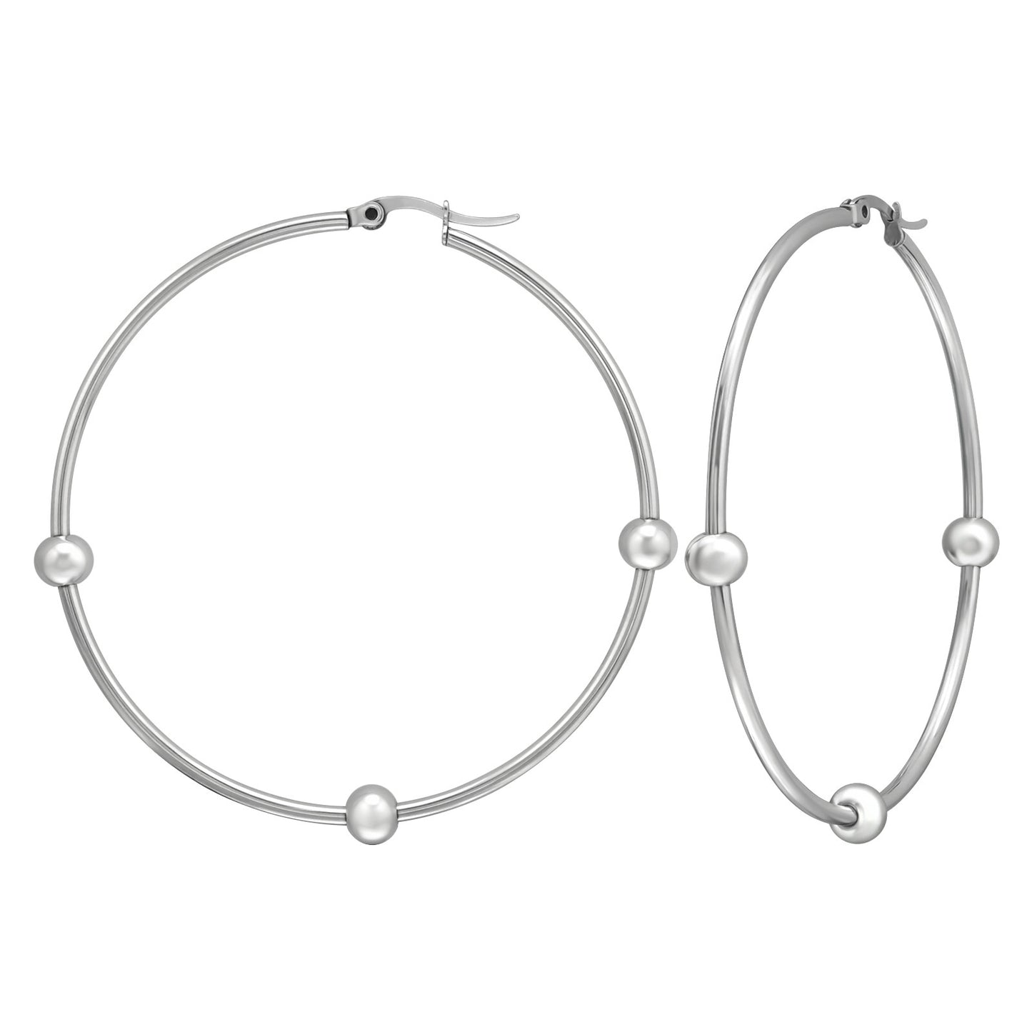 Lilli Surgical Steel Hoops - 60mm