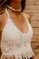 Sunny Breeze Crochet Top ~ White