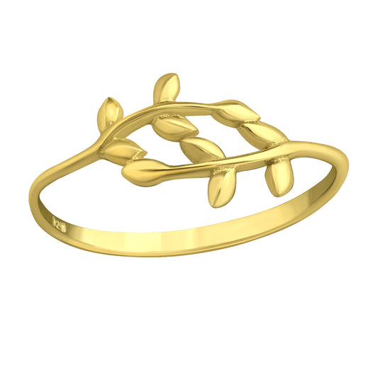 Layla Gold Plated 925 Silver Branches Ring