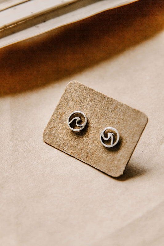 Surf's Up 925 Sterling Silver Studs