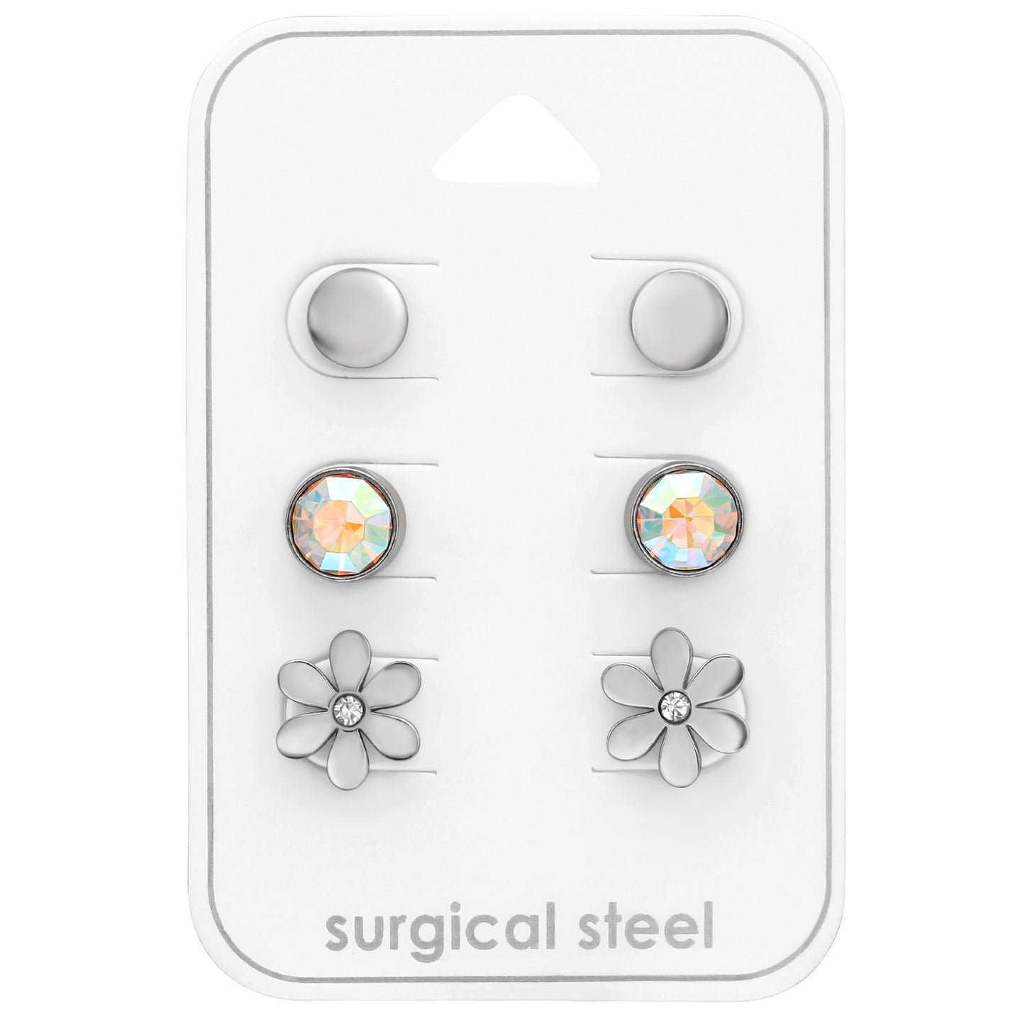 Flowers Surgical Steel Studs Set