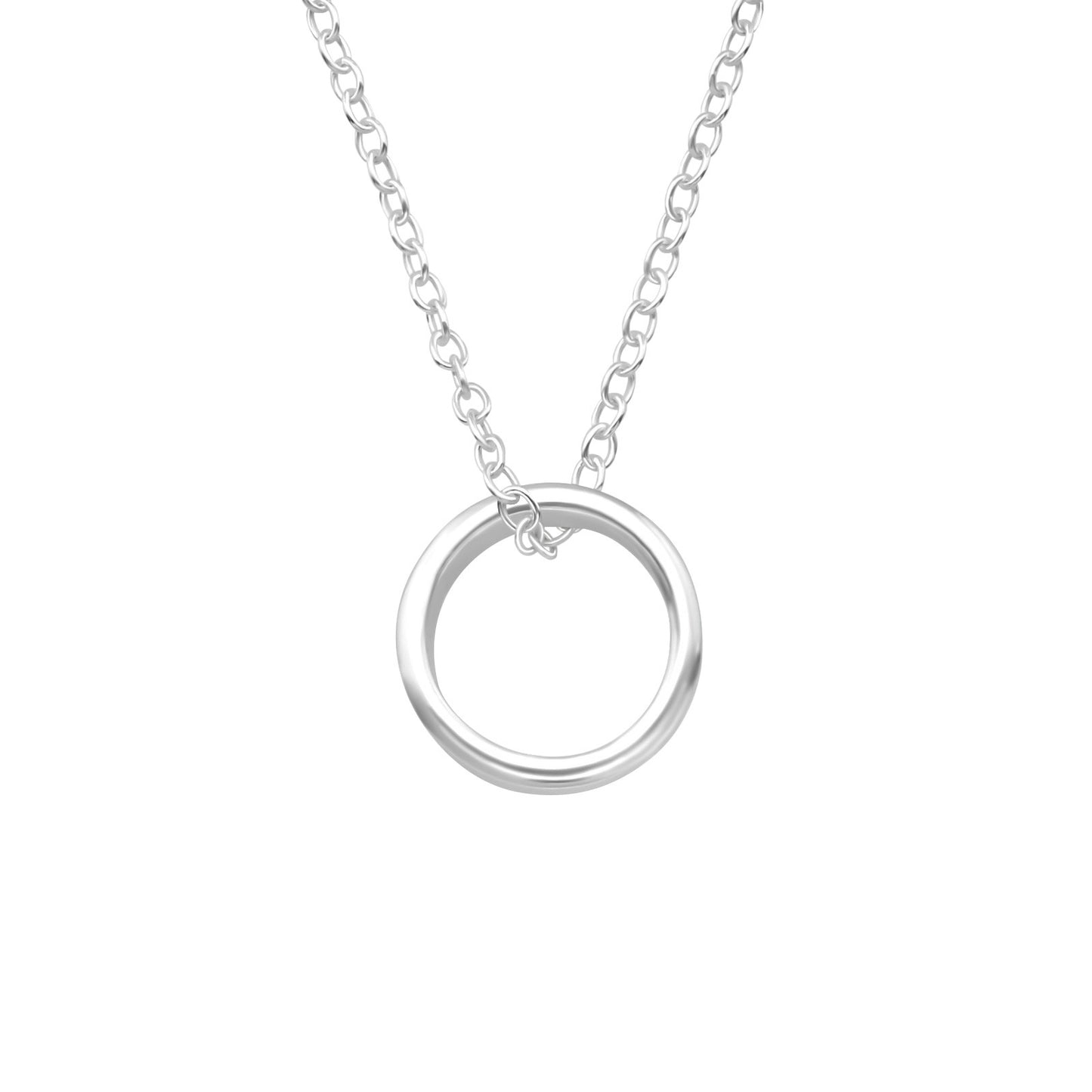 Hanna 925 Silver Circle Necklace