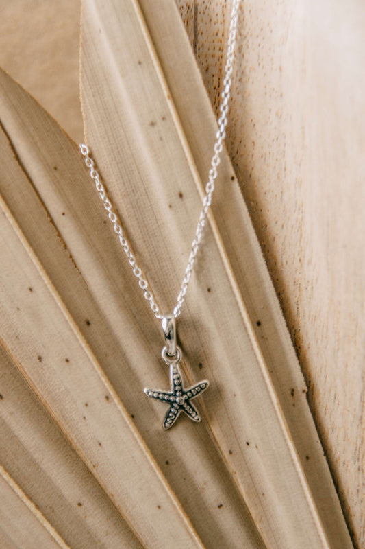 Starfish 925 Silver Necklace