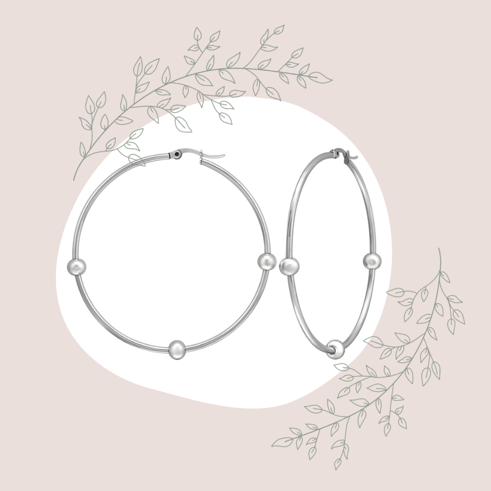 Lilli Surgical Steel Hoops - 60mm