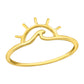 Sunset Gold Plated 925 Silver Ring