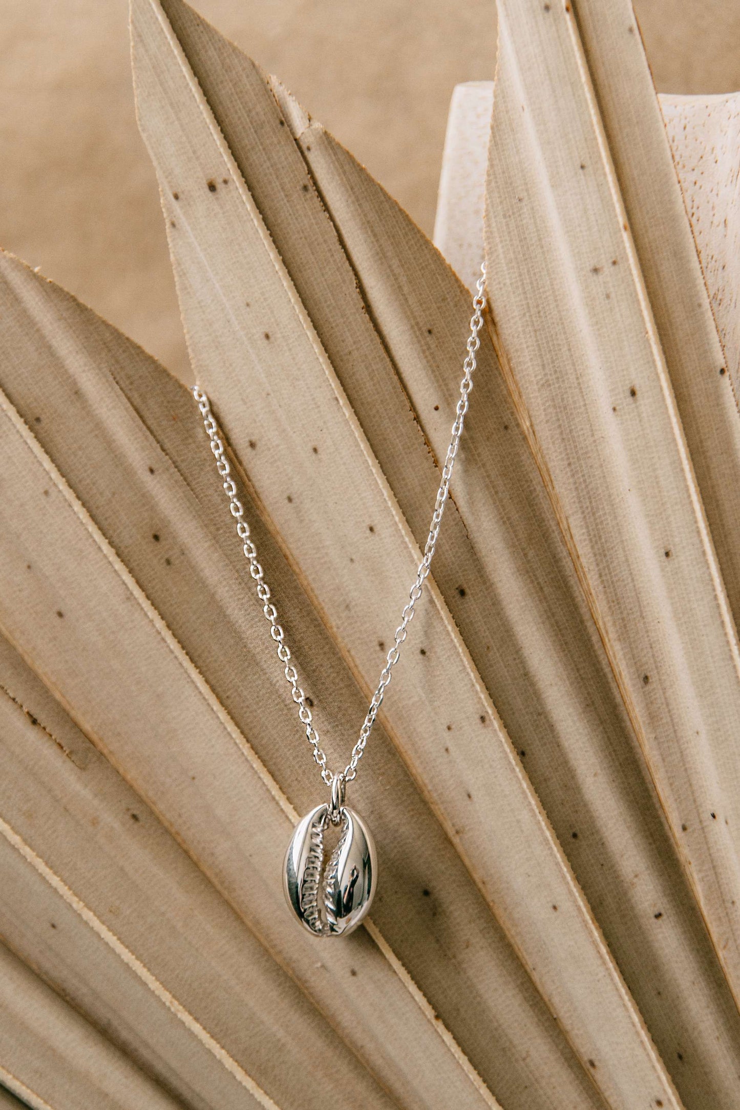 Cowrie Shell 925 Silver Necklace