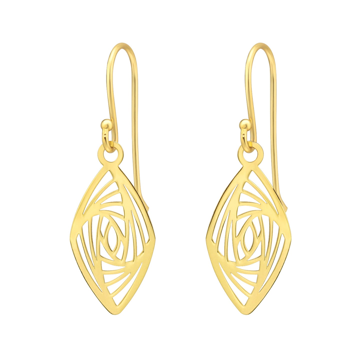 Fiona Gold Plated 925 Silver Earrings