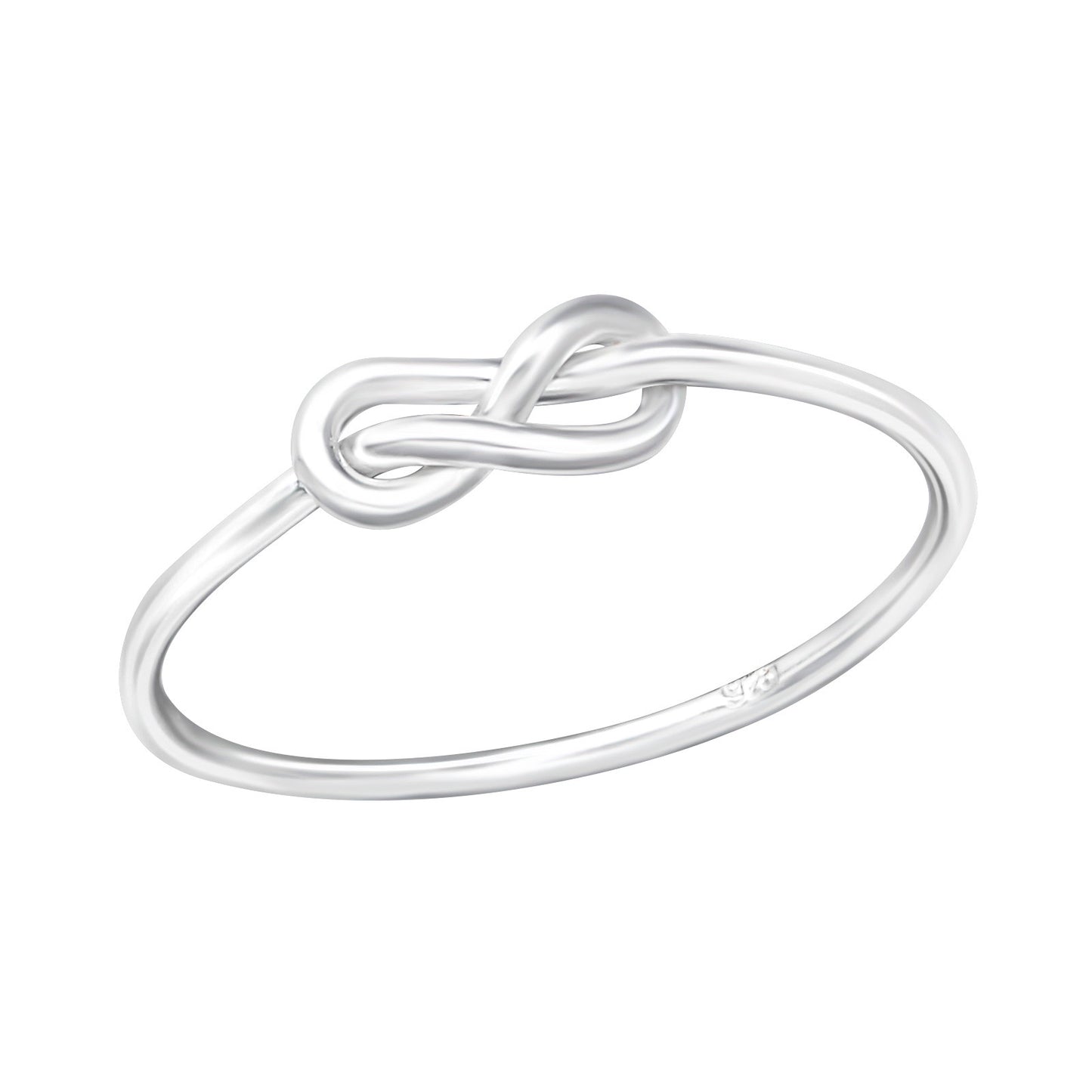 Knotted 925 Silver Ring